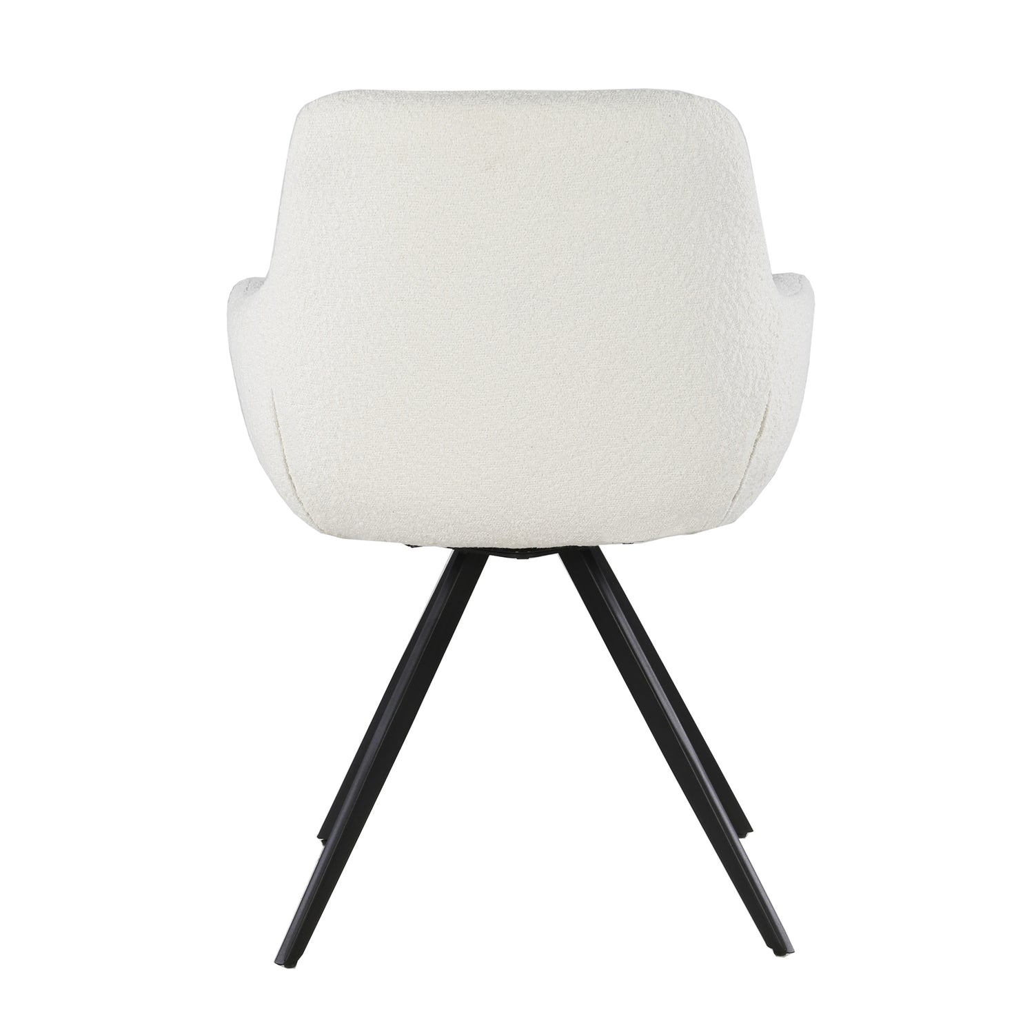 Eetkamerstoel Doreen boucle white, B61cm x D65cm x H83cm