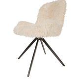 Leander eetkamerstoel beige van PTMD met brede zitting
