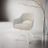 Draaibare eetkamerstoel Helen Sand Natural van Livingfurn, B62cm x D62cm x H85cm