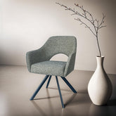 Draaibare eetkamerstoel Helen Turtle van Livingfurn, B62cm x D62cm x H85cm