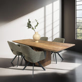 Livingfurn Helen eetkamerstoel Turtle, set van twee