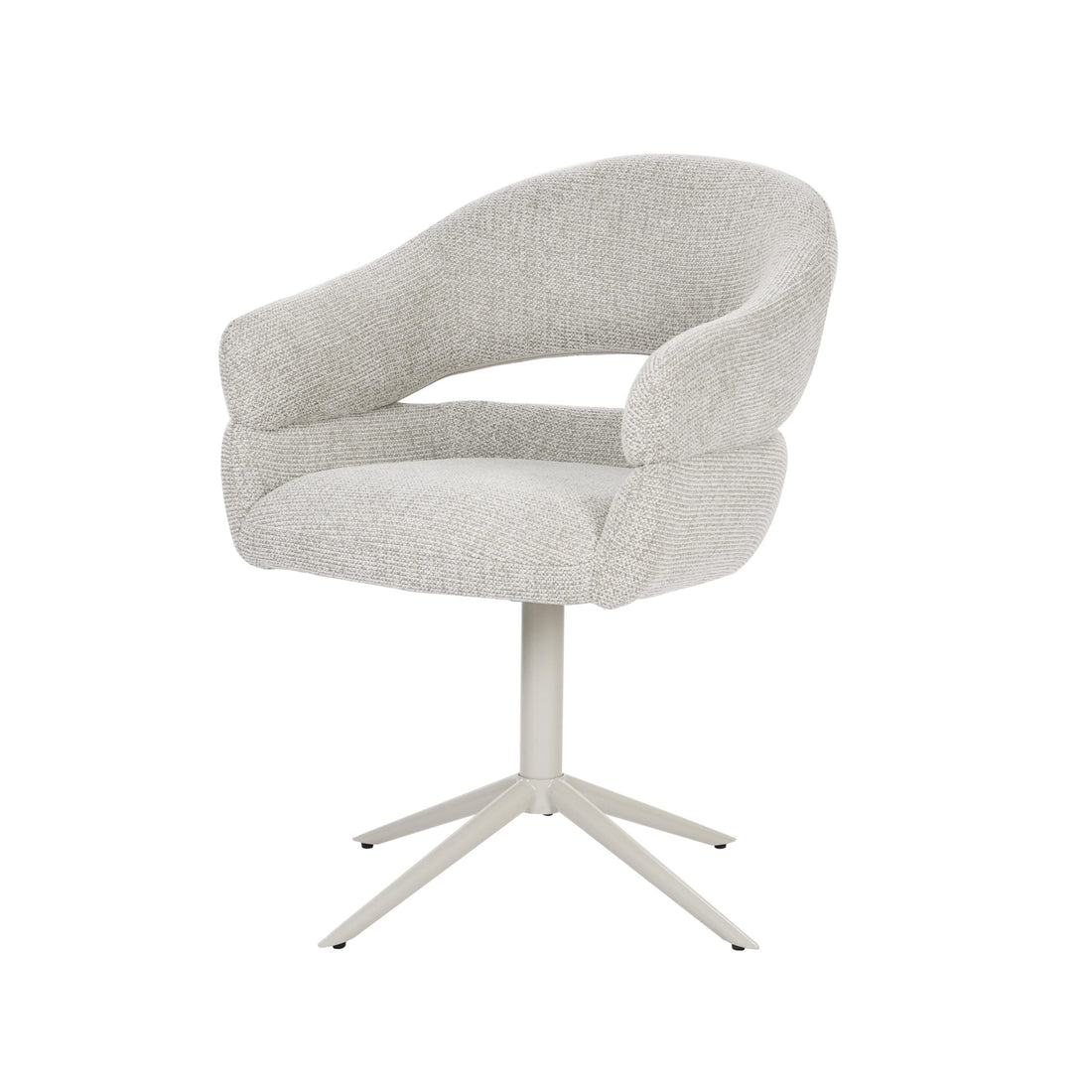 Lily eetkamerstoel van Starfurn, stoffering Noelle 30 in warm beige