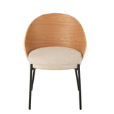 Eetkamerstoel Lone Multiplex Metaal Naturel/Beige J-Line
