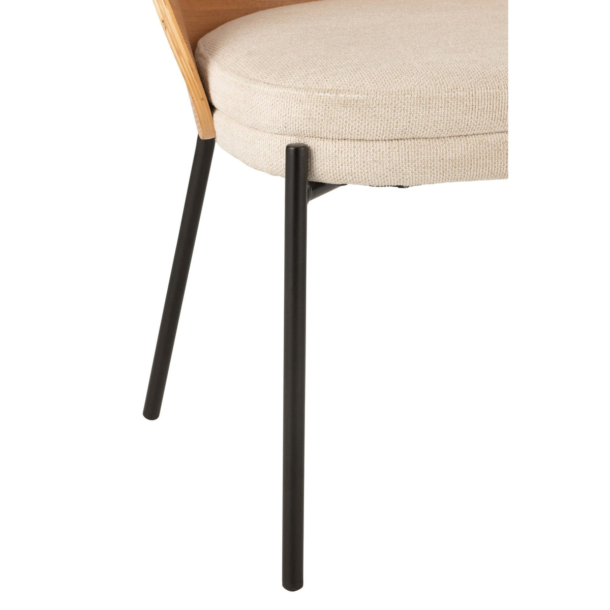 Eetkamerstoel Lone Multiplex Metaal Naturel/Beige J-Line