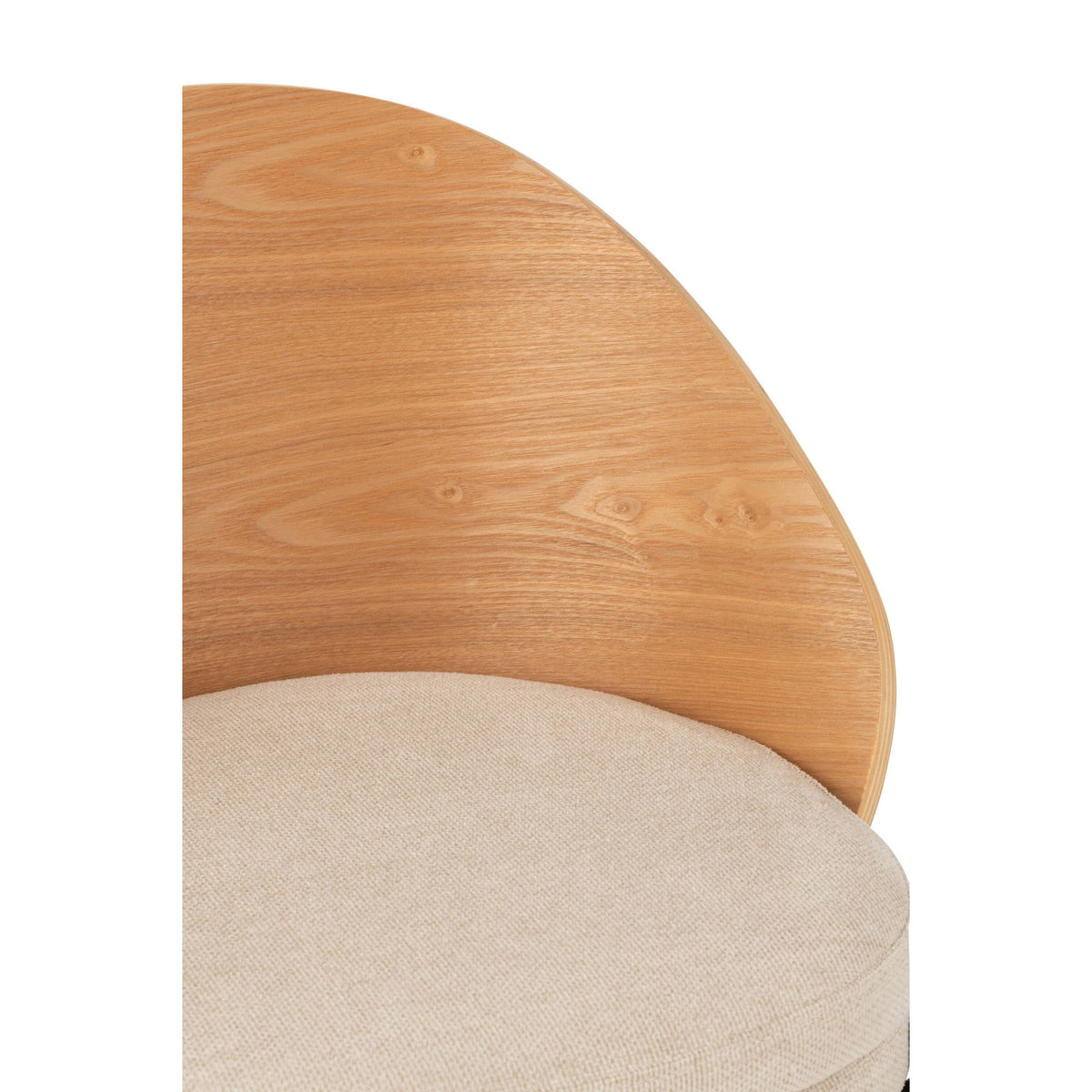 Eetkamerstoel Lone Multiplex Metaal Naturel/Beige J-Line