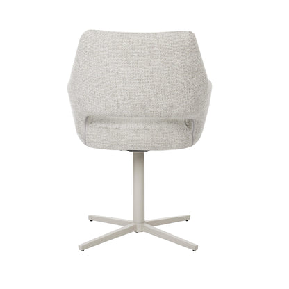 Eetkamerstoel Lux van Starfurn in beige, bovenaanzicht van de zitting