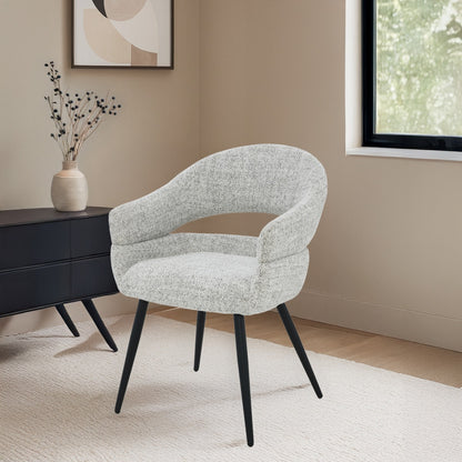 Eetkamerstoel Megan Bisque Oasis van Livingfurn, B58cm x D62cm x H85cm