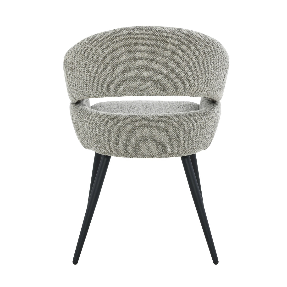 Eetkamerstoel Megan taupe, B58cm x D62cm x H85cm