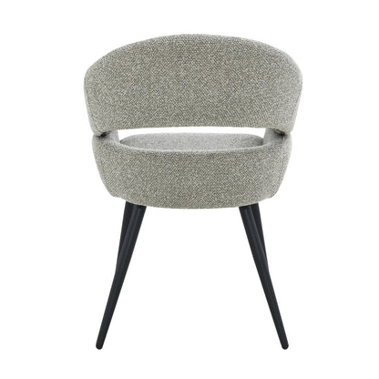 Eetkamerstoel Megan taupe, B58cm x D62cm x H85cm