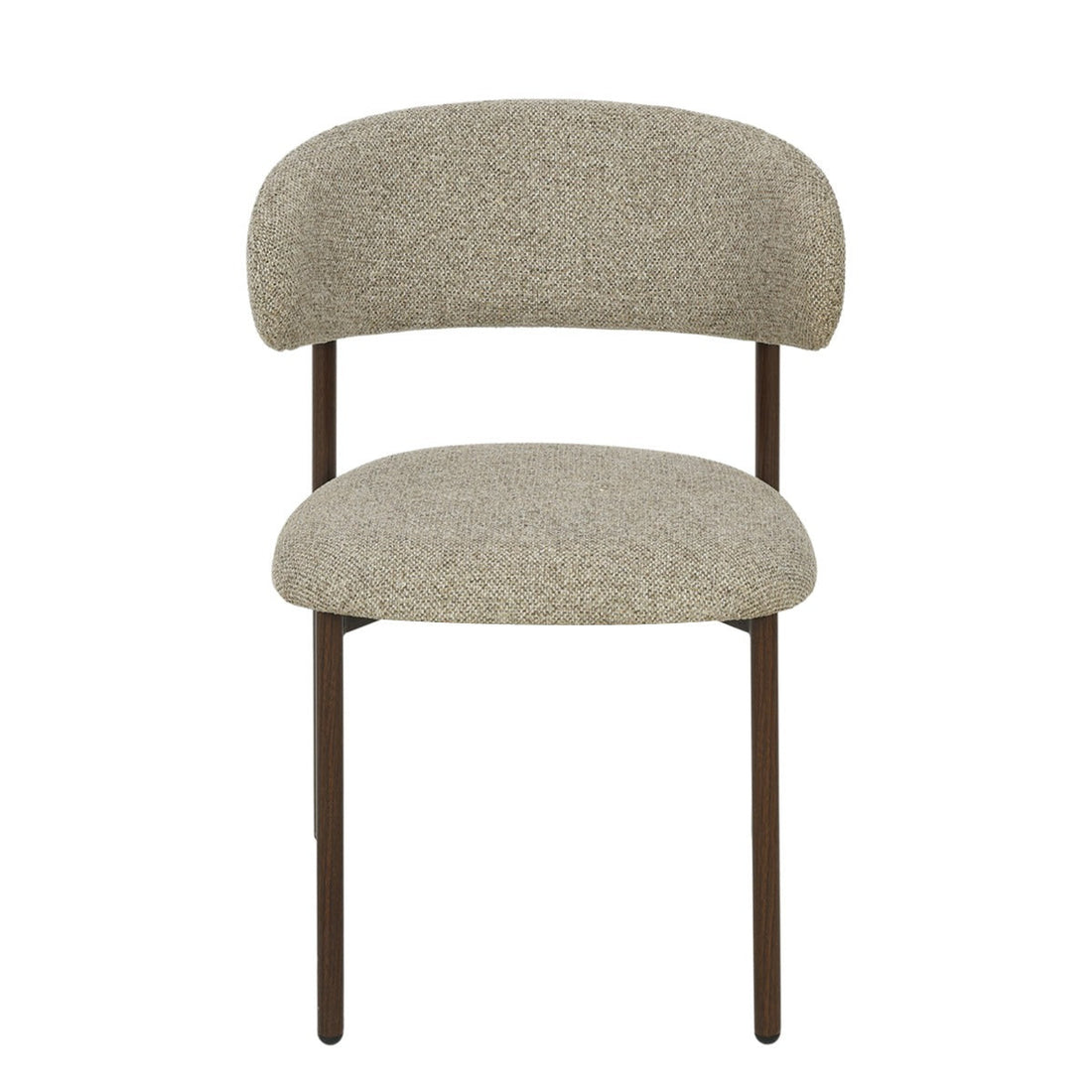 eetkamerstoel Micah Hush Walnut van Livingfurn, B54,5cm x D58cm x H78cm per stoel