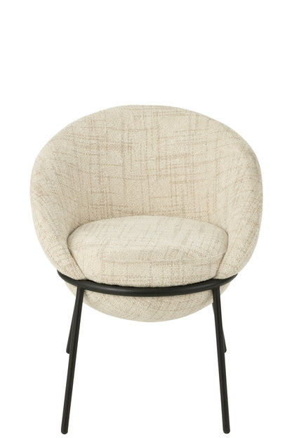 Esszimmerstuhl Napoli Beige- J-Line - Esszimmerstuhl - J-Line - livinglovely.de
