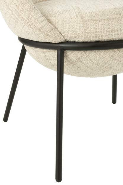 Esszimmerstuhl Napoli Beige- J-Line - Esszimmerstuhl - J-Line - livinglovely.de