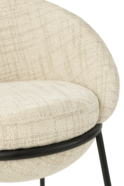 Esszimmerstuhl Napoli Beige- J-Line - Esszimmerstuhl - J-Line - livinglovely.de