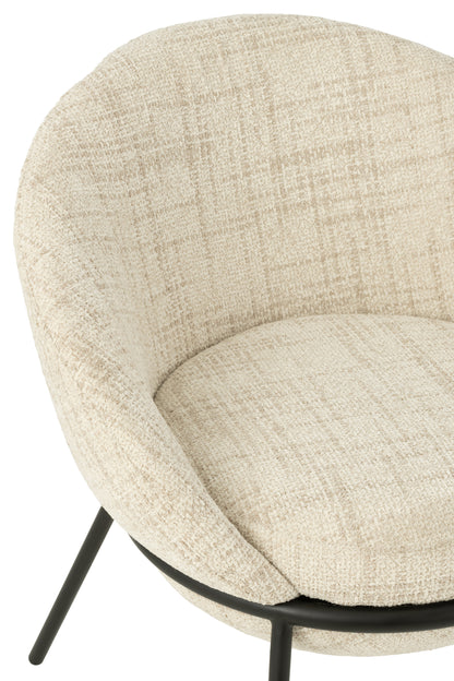 Esszimmerstuhl Napoli Beige- J-Line - Esszimmerstuhl - J-Line - livinglovely.de