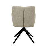 Draaibare eetkamerstoel Tara sand, B62,5cm x D58cm x H88,5cm