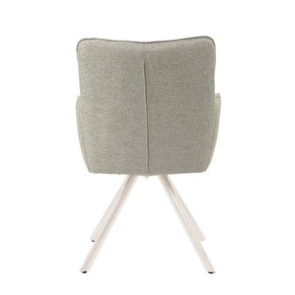Livingfurn Tori eetkamerstoel Sand Natural, set van twee