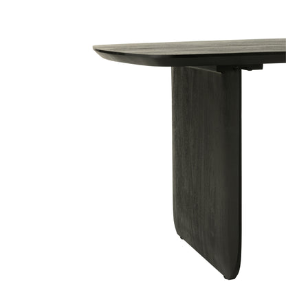 Eetkamertafel Acaciahout Zwart 190x100cm J-Line - Eetkamertafel - J-Line - livinglovely.nl