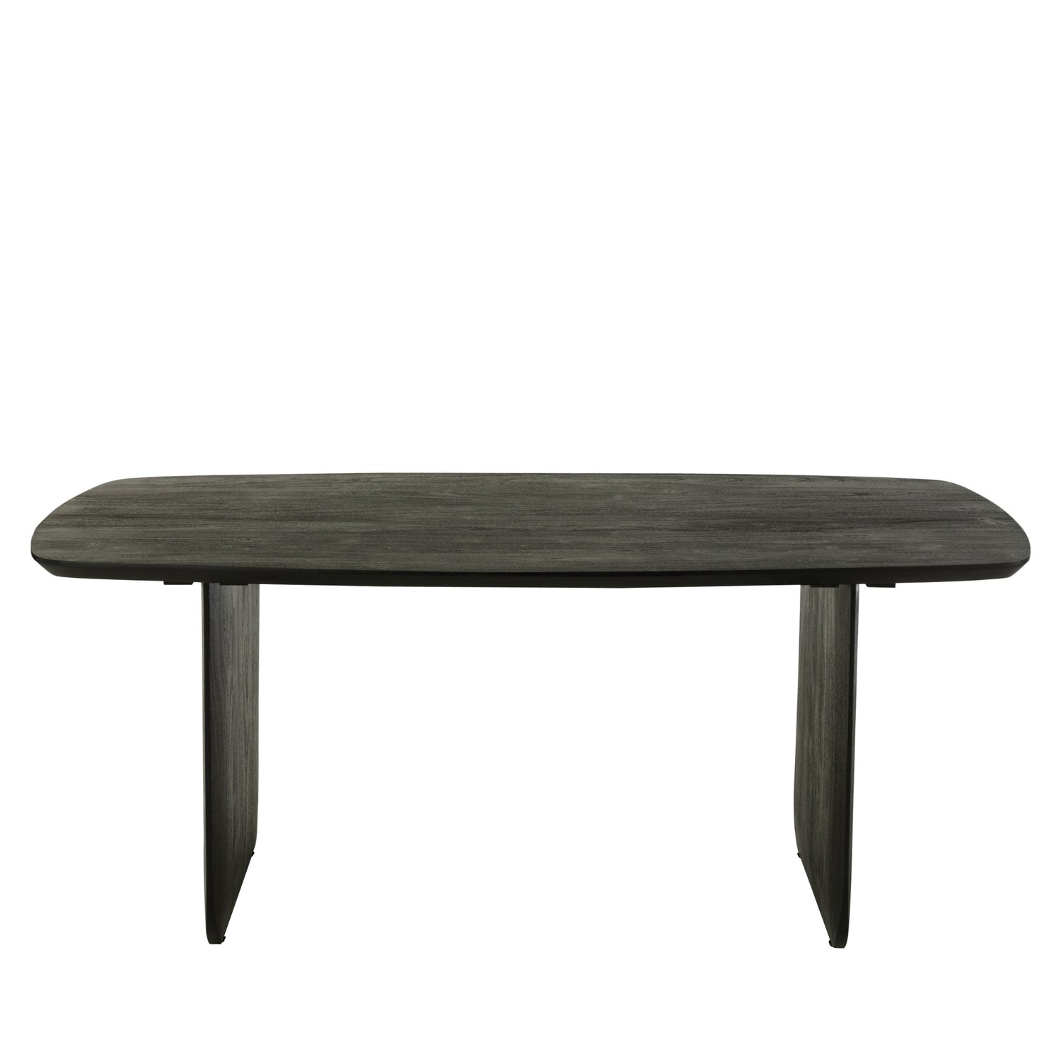 Eetkamertafel Acaciahout Zwart 190x100cm J-Line - Eetkamertafel - J-Line - livinglovely.nl