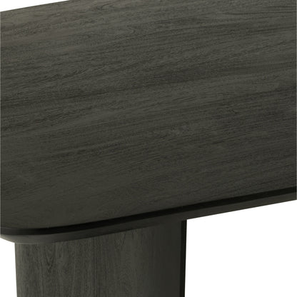 Eetkamertafel Acaciahout Zwart 190x100cm J-Line - Eetkamertafel - J-Line - livinglovely.nl