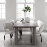 Mortex eettafel Dusk 260cm met afgeronde hoeken vooraanzicht