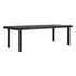 Eetkamertafel Timeless Black Beam teakhout zwart 225cm DTP Home