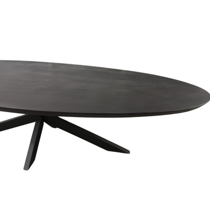 Onderstel van de zwarte ovale eettafel Brandy 180 cm van Starfurn
