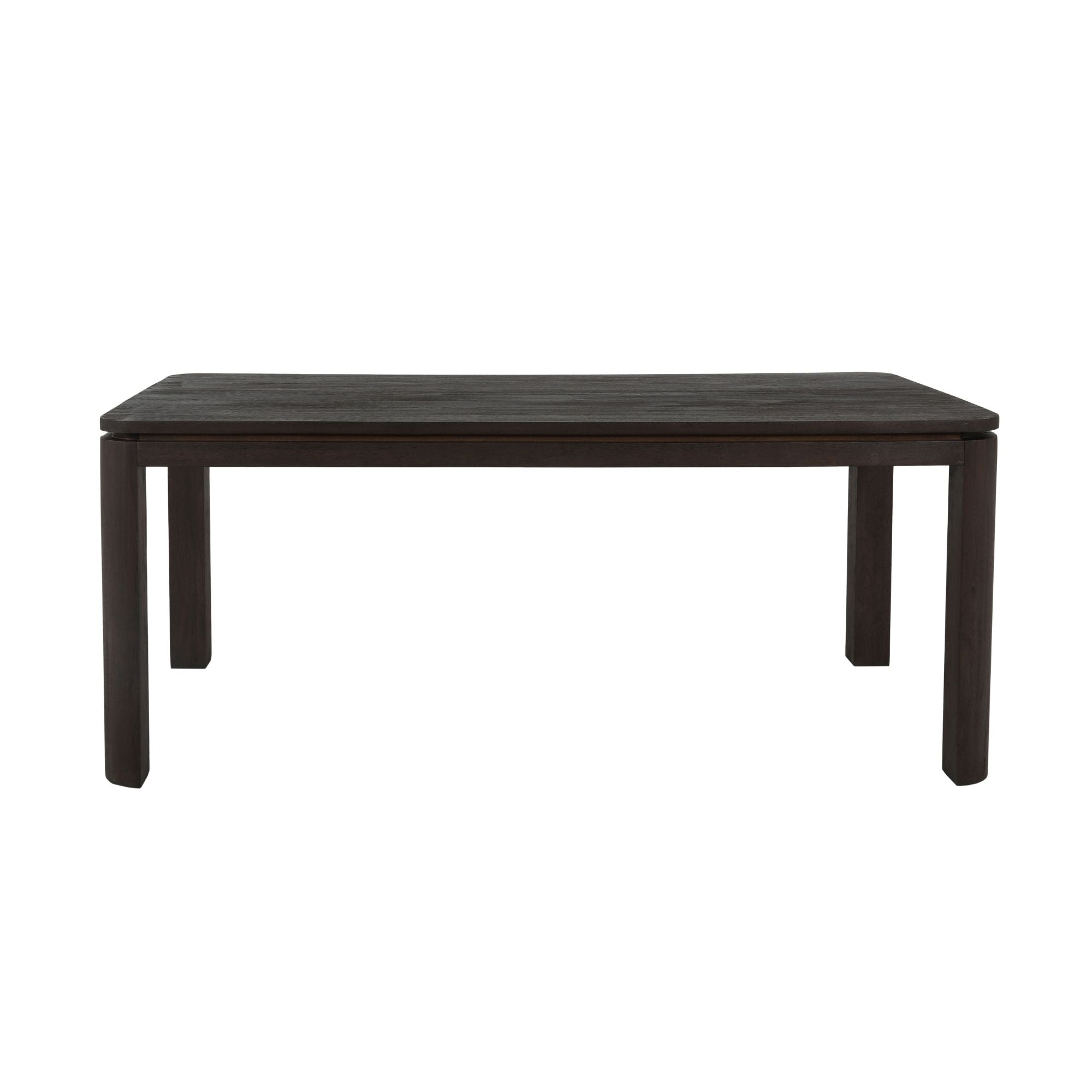 Eettafel Dallas van Starfurn, rechthoekige eettafel van bruin mangohout
