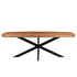 Eettafel Jesper Danish oval mangohout Pecan 230cm van Livingfurn