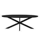 Ovale eettafel Jesper mangohout Kala 240cm van Livingfurn