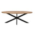Ovale eettafel Jesper mangohout Pecan 160cm van Livingfurn