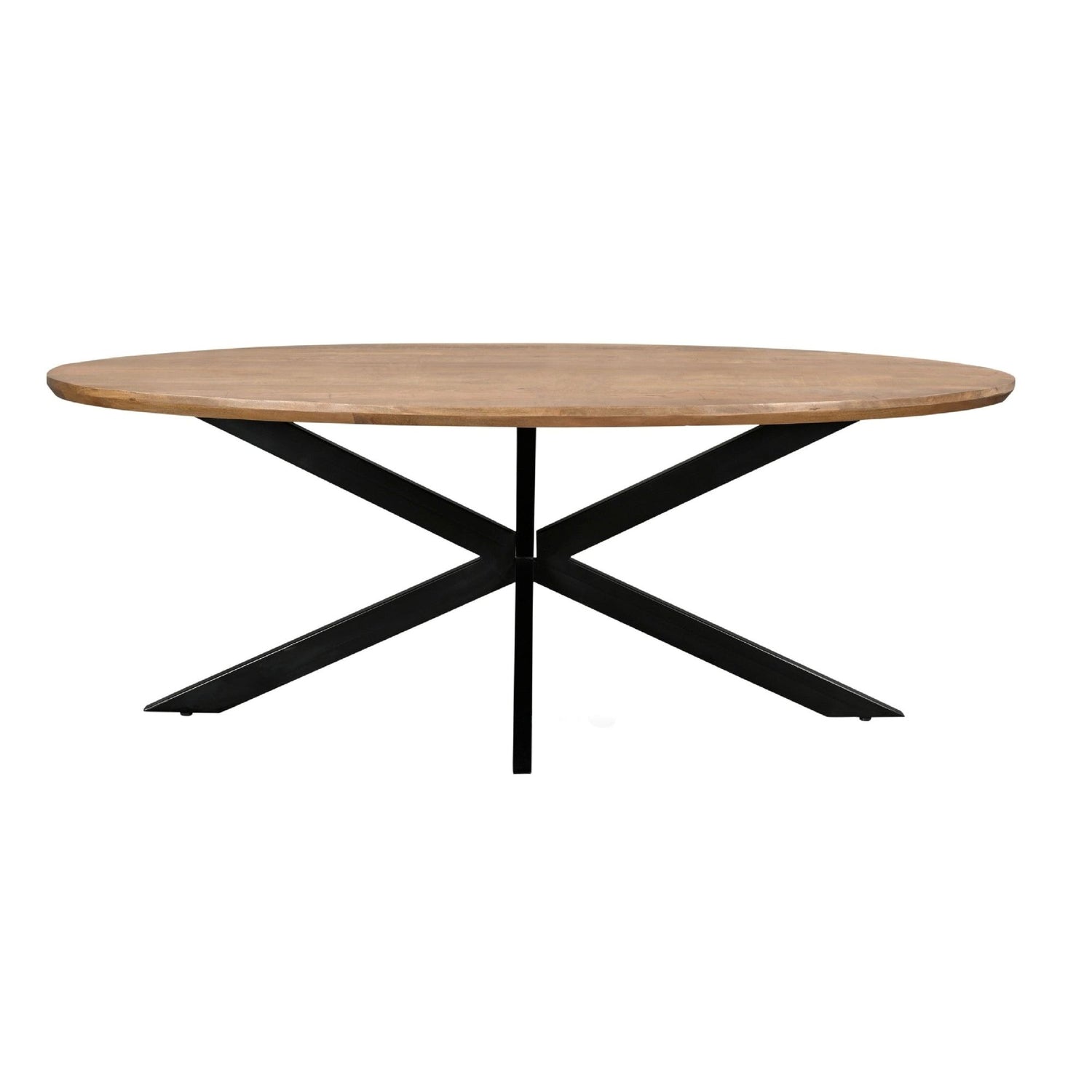 Ovale eettafel Jesper mangohout Pecan 240cm van Livingfurn