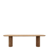 Teakhouten onderstel van de ovale eettafel Lagoon 240 cm