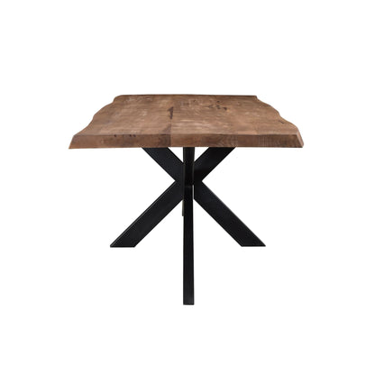 Eettafel Nairobi Tree Top 180cm met boomstamrand in Naturel