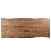 Eettafel Nairobi Tree Top 180cm in Mango, naturel mangohout met zwart onderstel