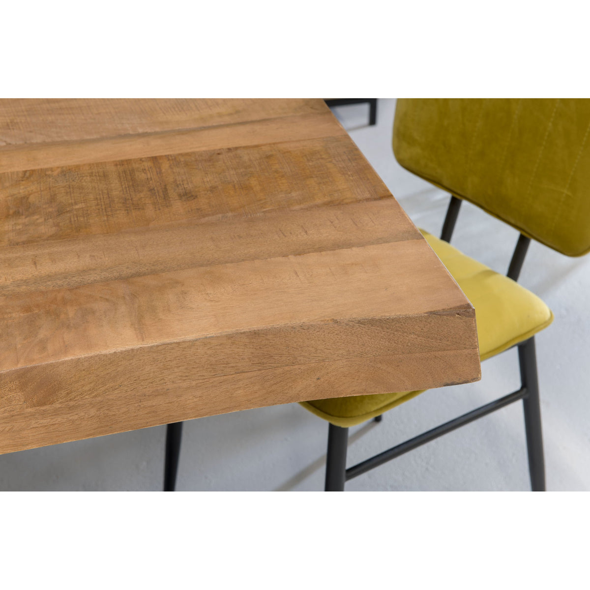 Maatschets eettafel Nairobi Tree Top Naturel 220cm, L220cm x B100cm x H76cm