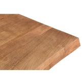 Nairobi Tree Top eettafel Naturel van Livingfurn, afmetingen L220cm x B100cm x H76cm