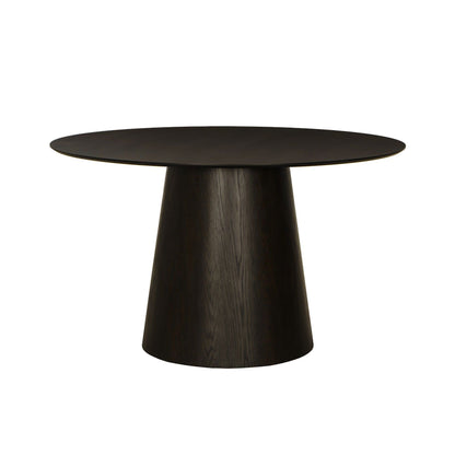Eettafel Novero eiken espresso Ø130cm van Livingfurn