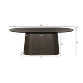 Afmetingen Eettafel Novero 200cm: L200cm x B110cm x H76cm