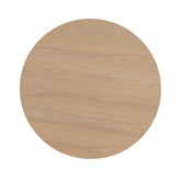 Bovenaanzicht van het eikenhouten blad van de eettafel Novero naturel