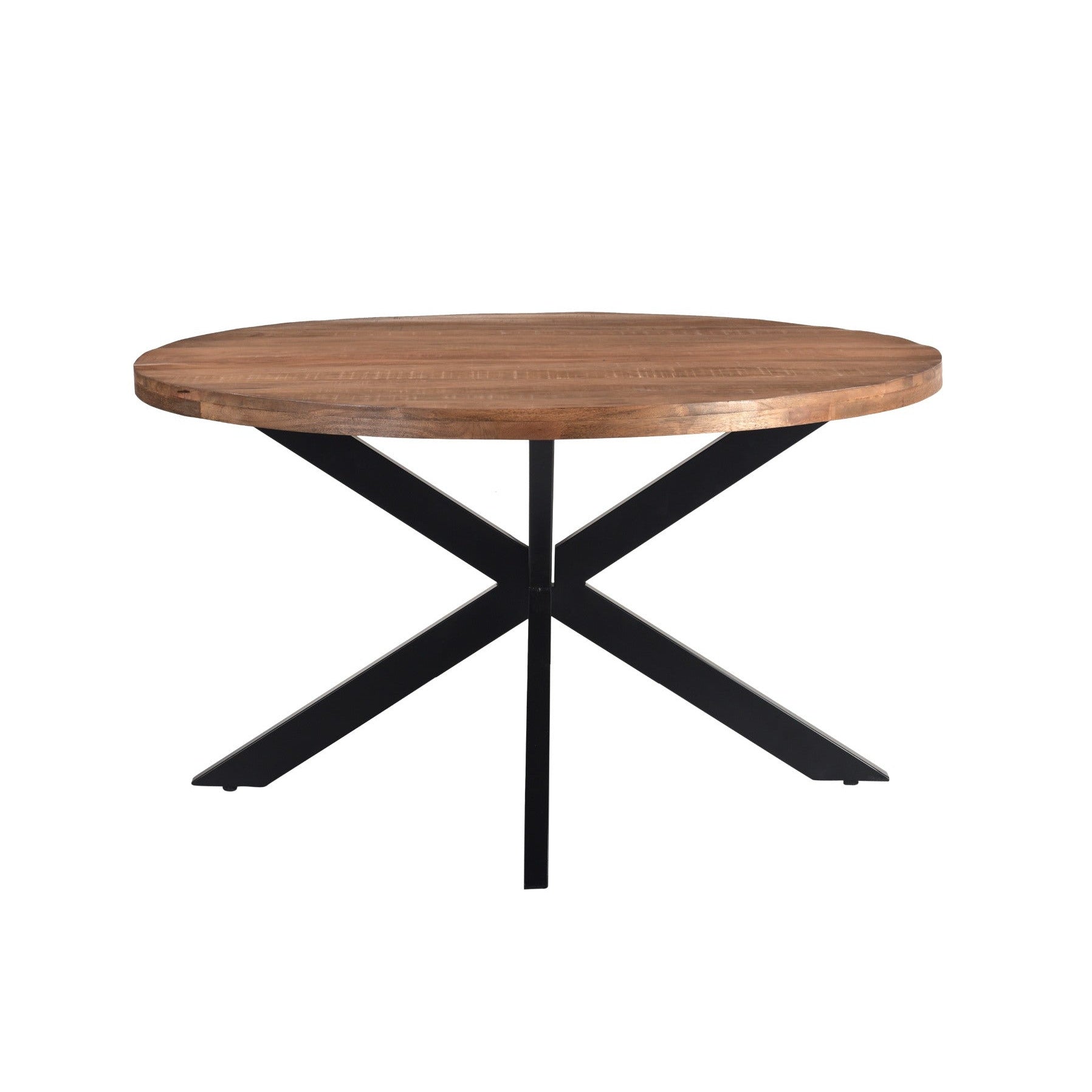 Eettafel Rocky Mangohout Pecan Ø140cm van Livingfurn