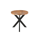 Eettafel Rocky Pecan 180cm van Livingfurn, L180cm x B90cm x H76cm