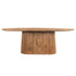 Ovale eettafel Salvator van Livingfurn in mangohout Pecan, 230 bij 110 cm