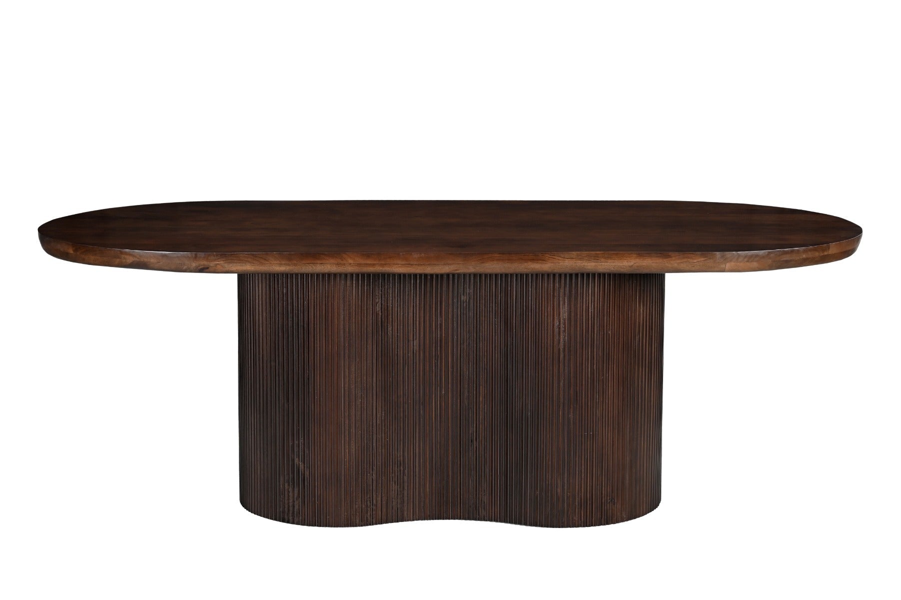 Eettafel Sevilla Chestnut 220cm met massief mangohouten blad van 60 mm