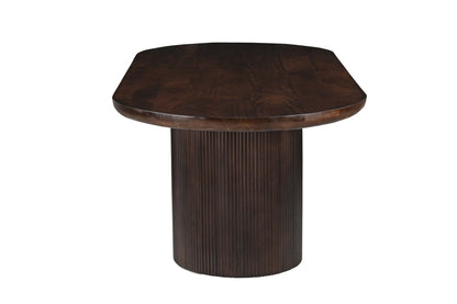 Eettafel Sevilla Chestnut 300cm met massief mangohouten blad van 60 mm