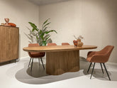 Eettafel Sevilla Pecan 220cm in massief mangohout, L220cm x B100cm x H76cm