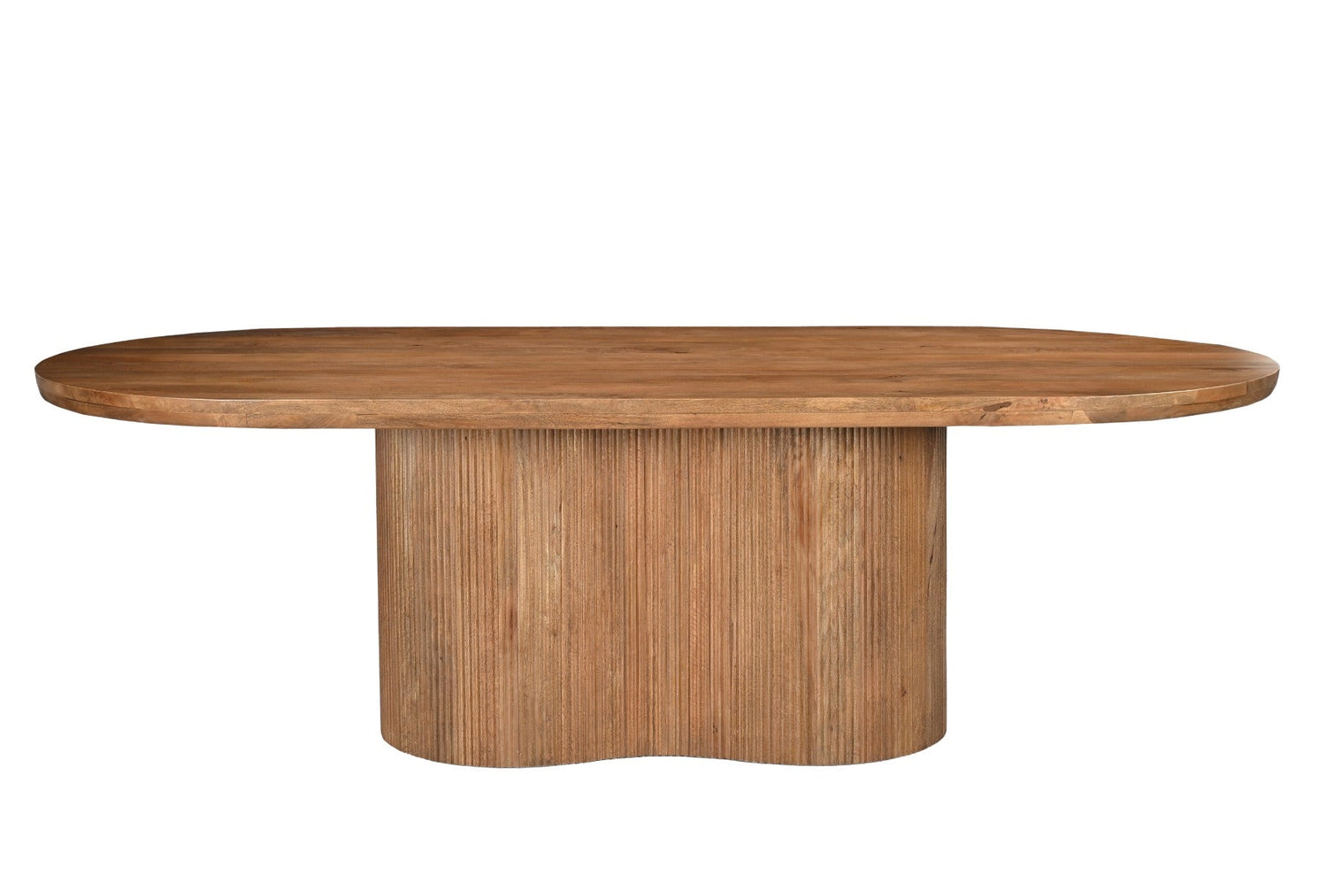 Ovale eettafel Sevilla 220cm van Livingfurn in Pecan