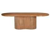 Ovale eettafel Sevilla 220cm van Livingfurn in Pecan