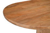 Sevilla eettafel Pecan van Livingfurn, afmetingen L220cm x B100cm x H76cm
