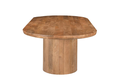 Ovale eettafel Sevilla 300cm van Livingfurn in Pecan