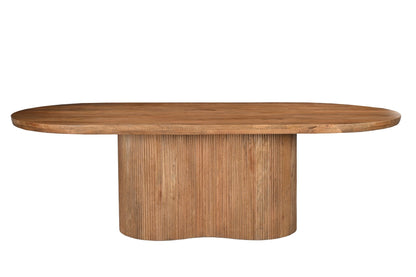 Eettafel Sevilla Pecan 300cm met massief mangohouten blad van 60 mm